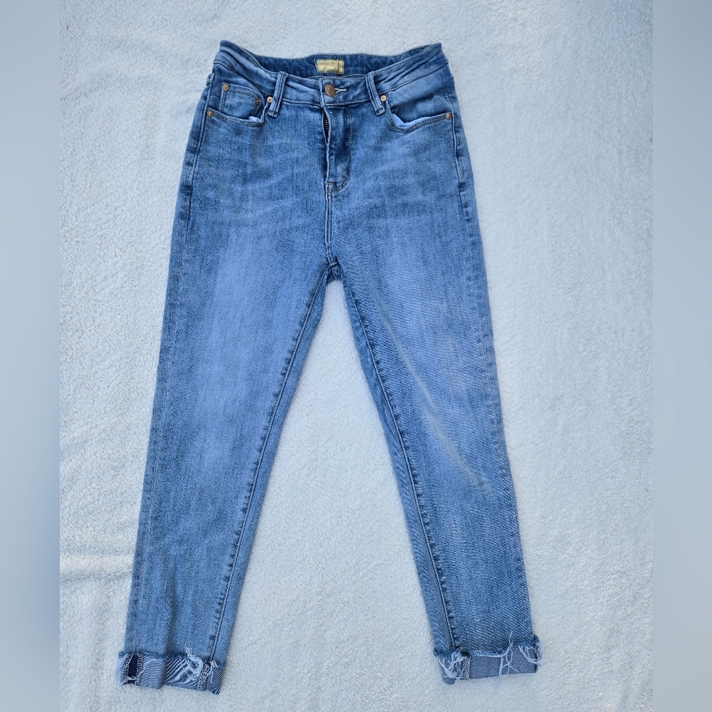 MOTHER Insider Crop Step Fray Speed Racer Denim Size 28 - Compression-Fits 26/27